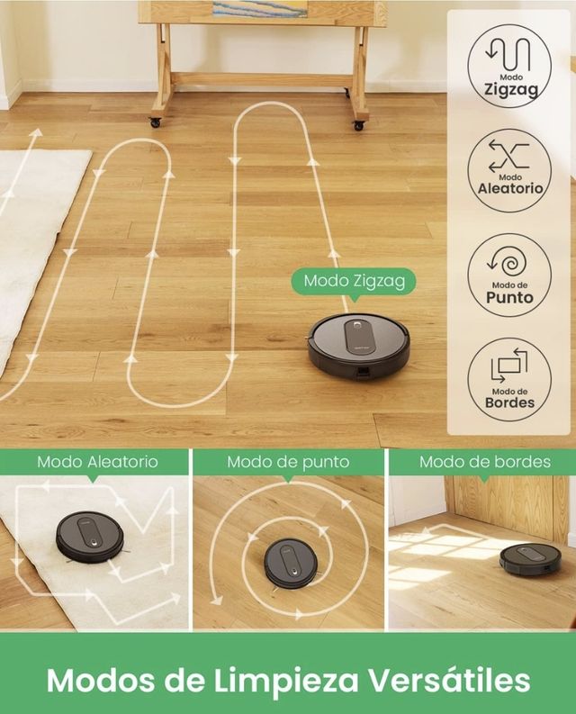 Robot aspirador con mando y APP