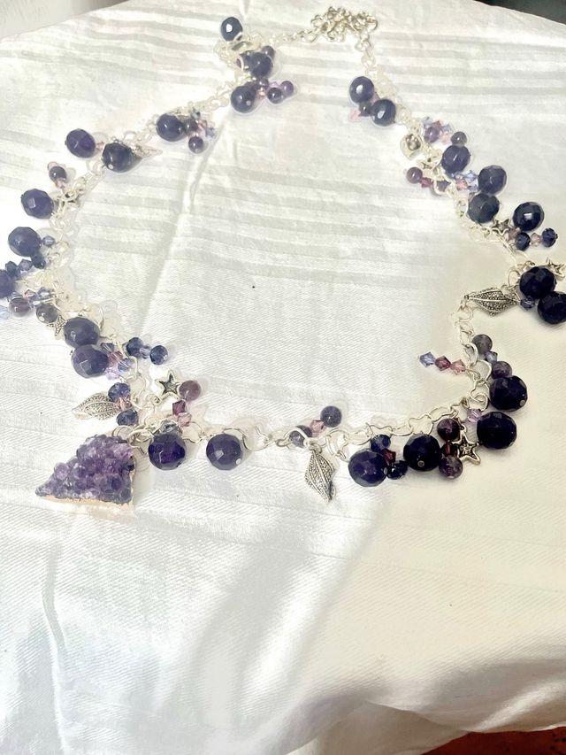 Collana con ametista handmade
