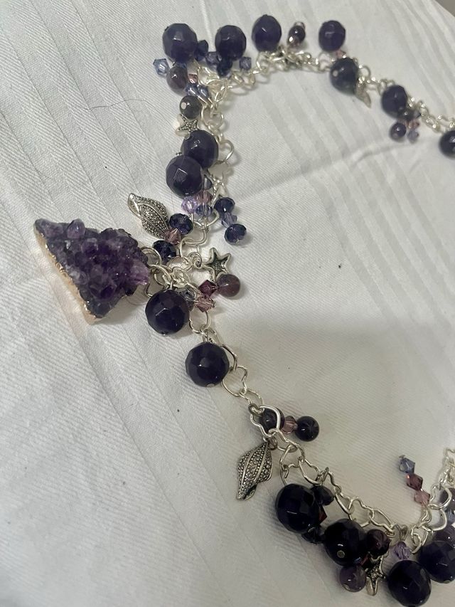 Collana con ametista handmade