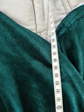 Vestido verde terciopelo