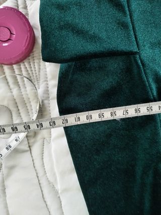 Vestido verde terciopelo