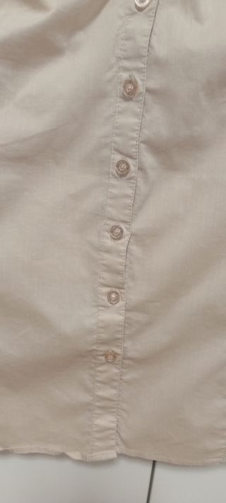 Camisa mujer M Stradivarius nude