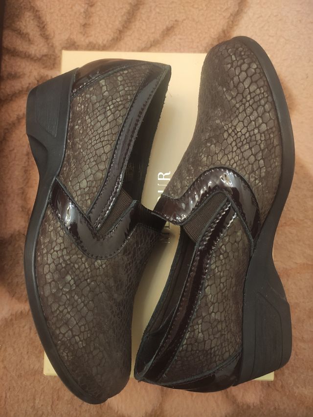 Zapatos marrones tacon