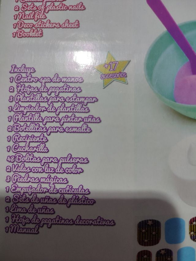 Juego de spa de manos