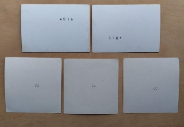 *Lote fotografías antiguas de obreros, albañiles