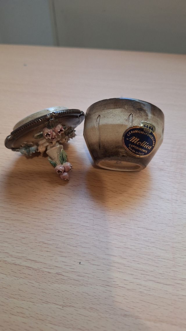 Joyero ceramica porcelana capodimonte