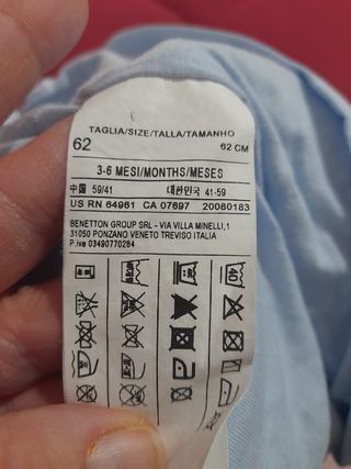 Buzo bebe benetton