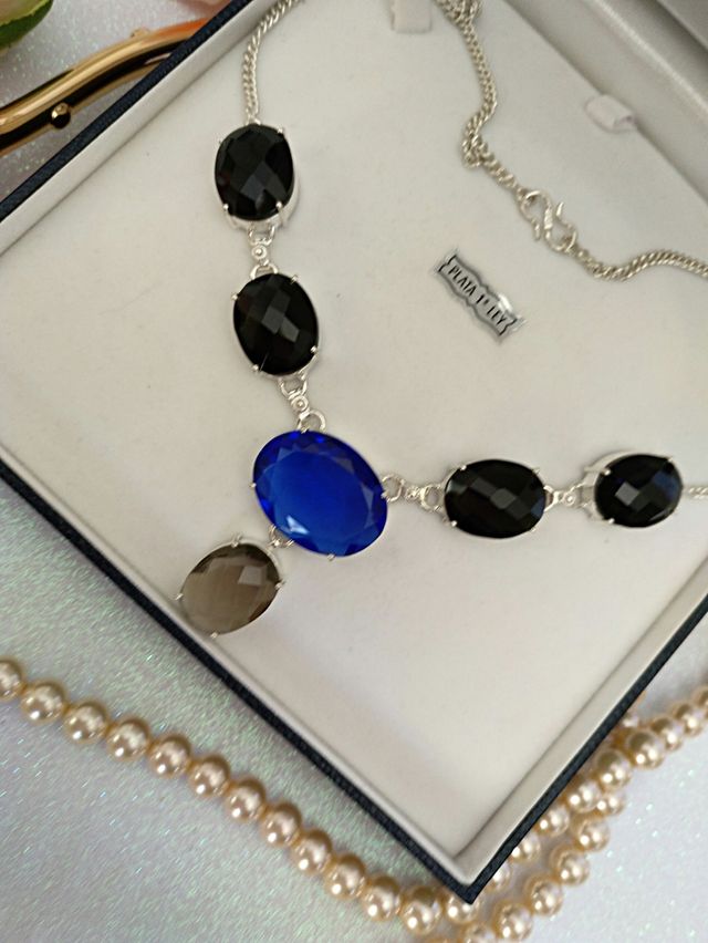 Collar plata de ley 925 y gemas