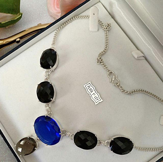 Collar plata de ley 925 y gemas