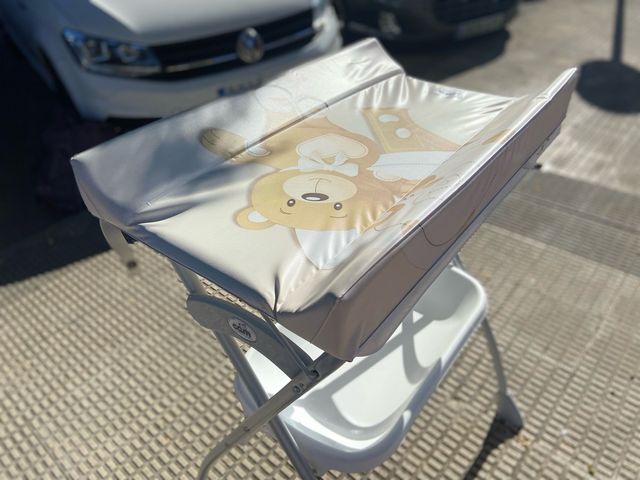 Bañera plegable con cambiador