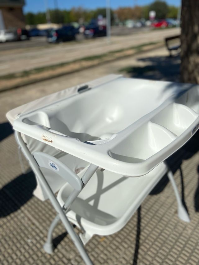 Bañera plegable con cambiador