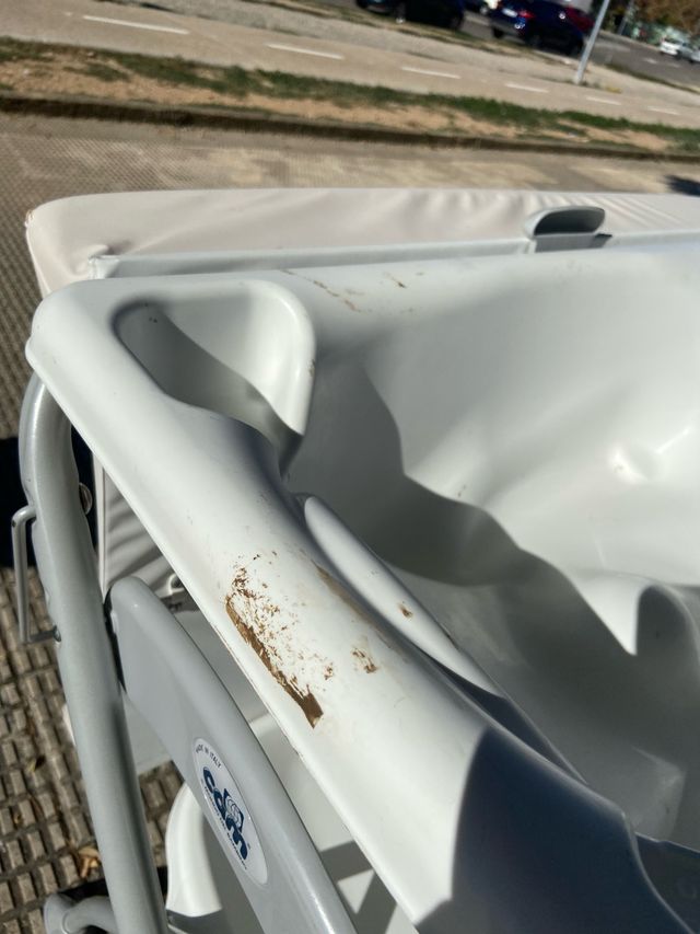 Bañera plegable con cambiador