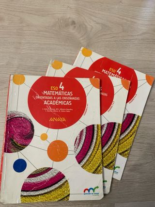Matemáticas enseñanzas académicas 4 eso Anaya