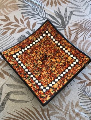 Vassoio a mosaico vintage