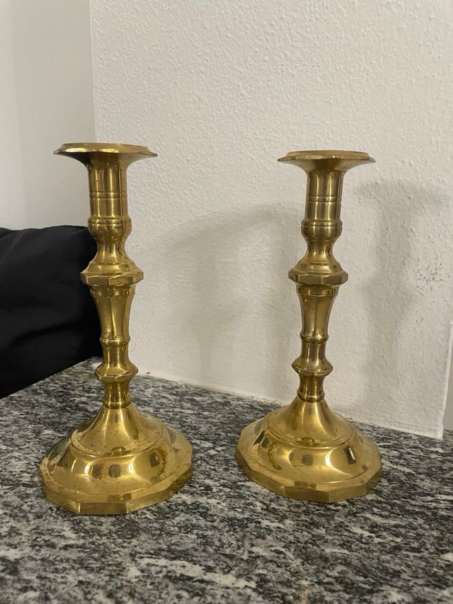 Basi per lampade da tavolo vintage ottone coppia