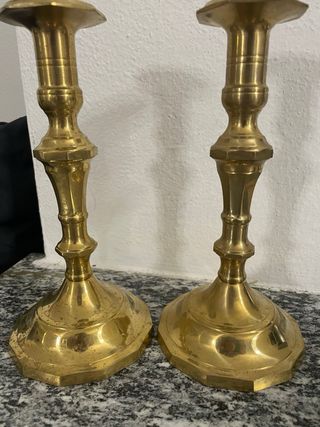 Basi per lampade da tavolo vintage ottone coppia