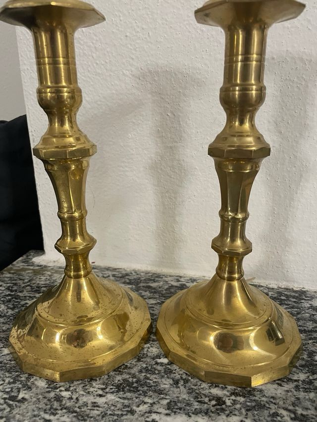 Basi per lampade da tavolo vintage ottone coppia