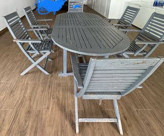 Conjunto comedor exterior jardin teka