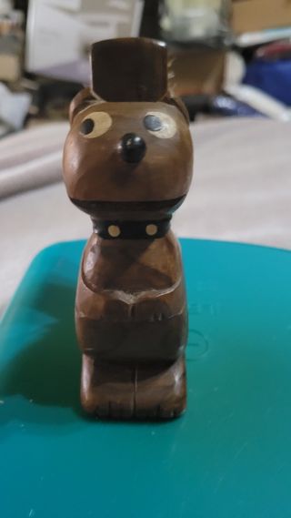 Antiguo cepillo de madera tallada selva negra 