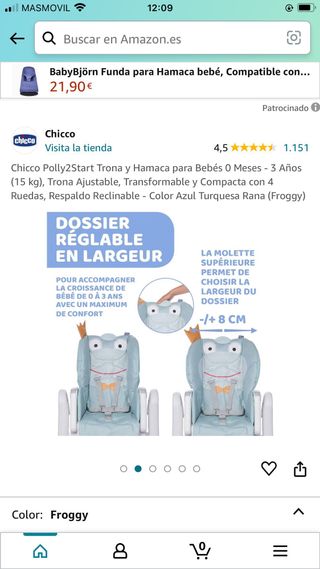 Chicco Polly2Start Trona y Hamaca 