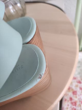 Sandalias altas de piel en tonos pastel