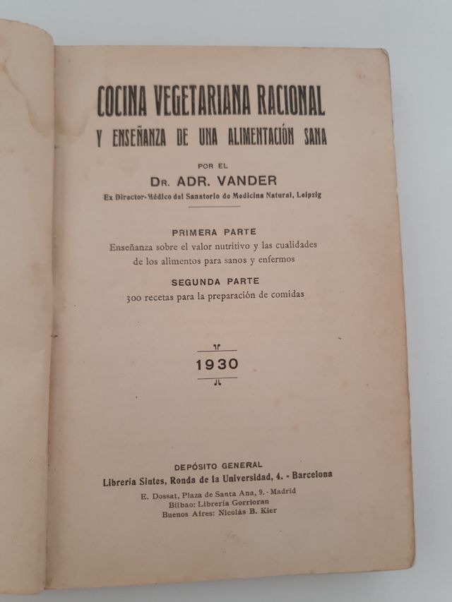 Libro cocina vegetariana