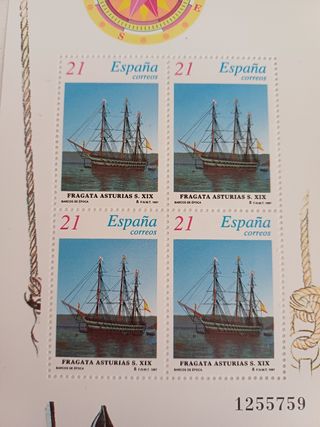 Sellos Barcos de España.