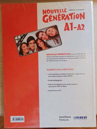 Libro de francés 1ºBach Santillana