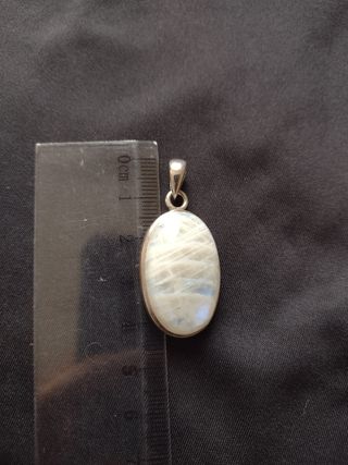 Conjunto plata y piedra Luna