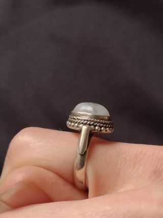 Conjunto plata y piedra Luna