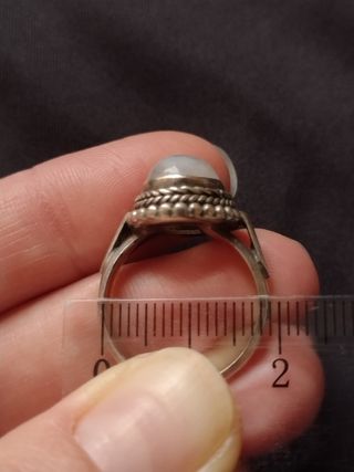 Conjunto plata y piedra Luna
