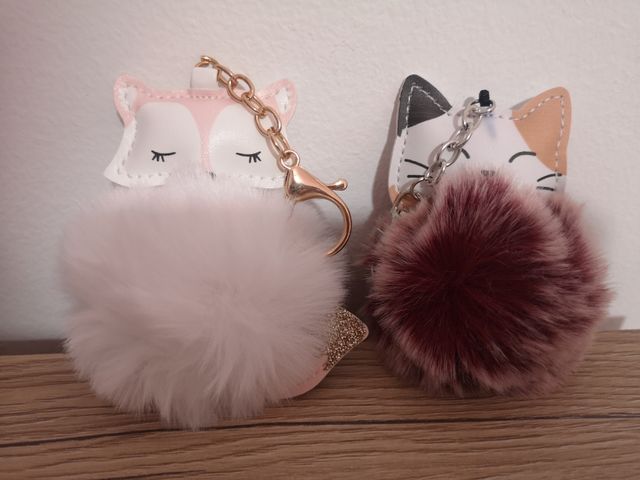 Set portachiavi volpe gatto