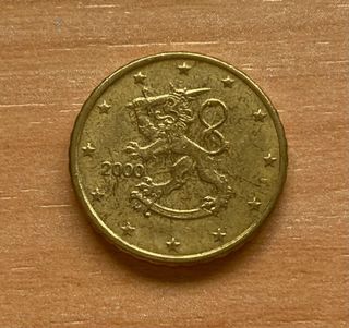 Moneda 10 cent finlandia año 2000 coleccion