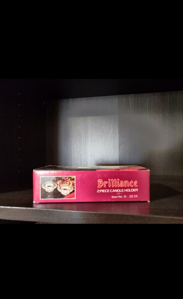 Porta velas duplo decorativo em vidro