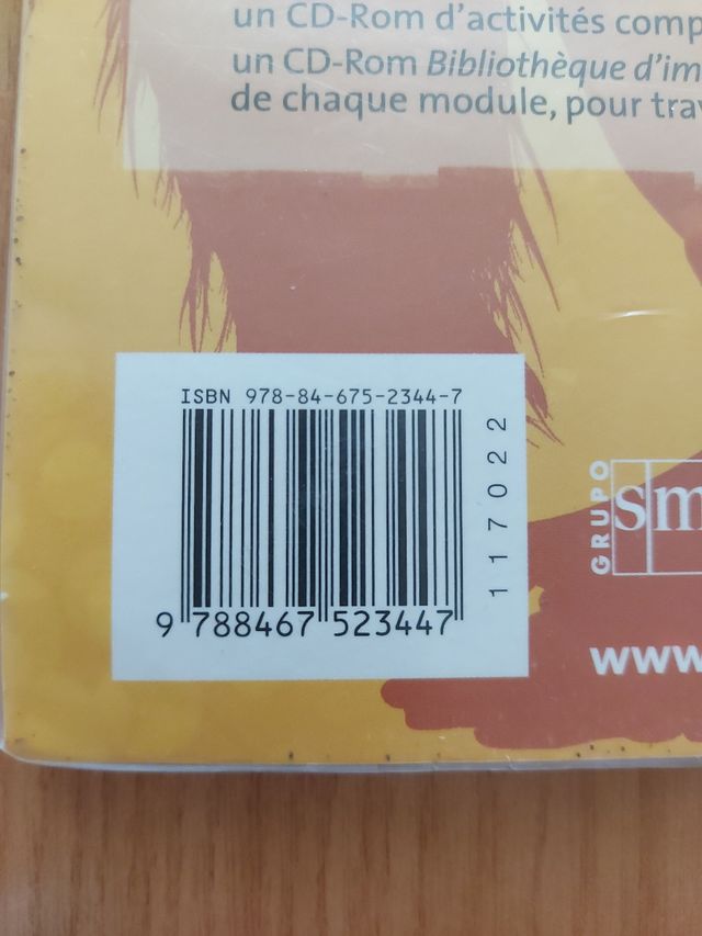 1°Bachillerato Scenario libro francés