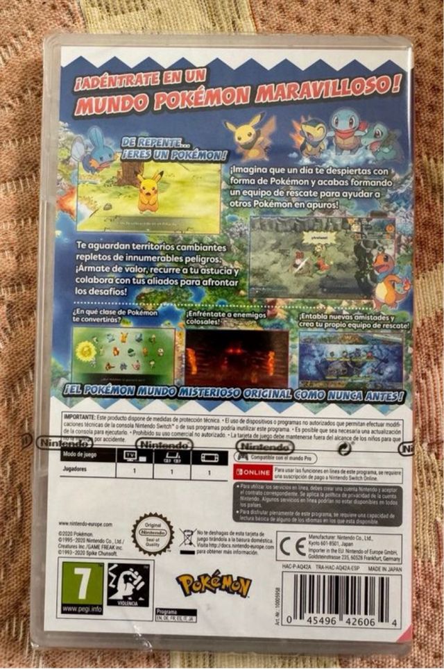 Pokemon mundo misterioso switch pal españa