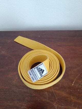 Cinturão amarelo de artes marciais