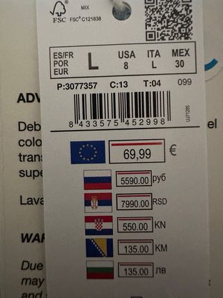 Vestido vaquero , Cortefiel, L, sin estrenar