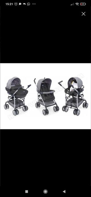 Carro tres piezas bebé
