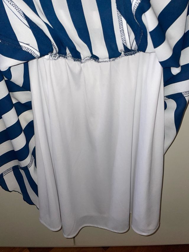 Vestitino a righe Bershka