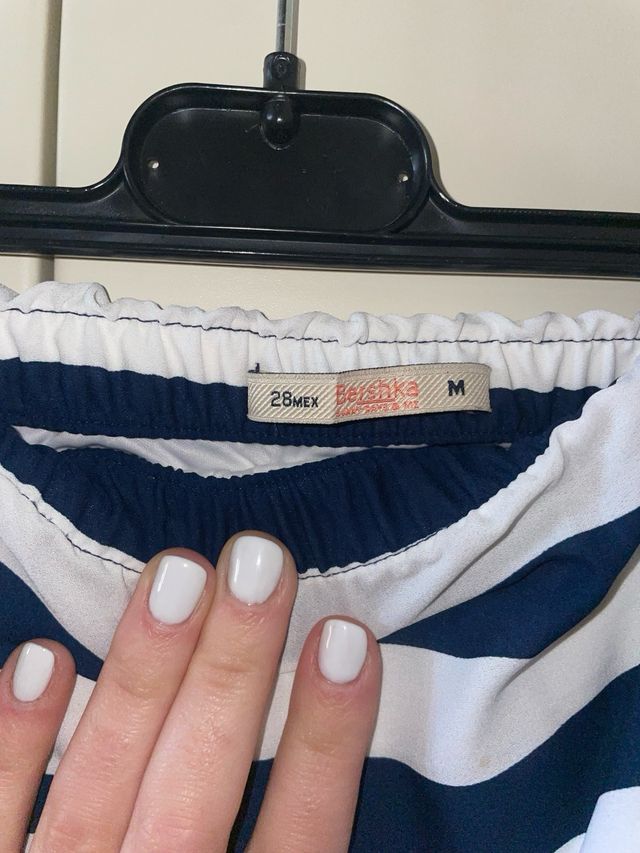 Vestitino a righe Bershka