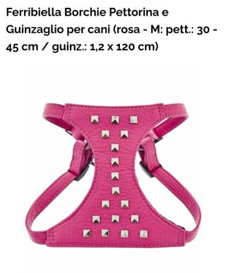 Pettorina con guinzaglio per cani