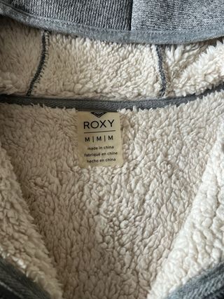 Sudadera con capucha con borreguillo Roxy, talla M