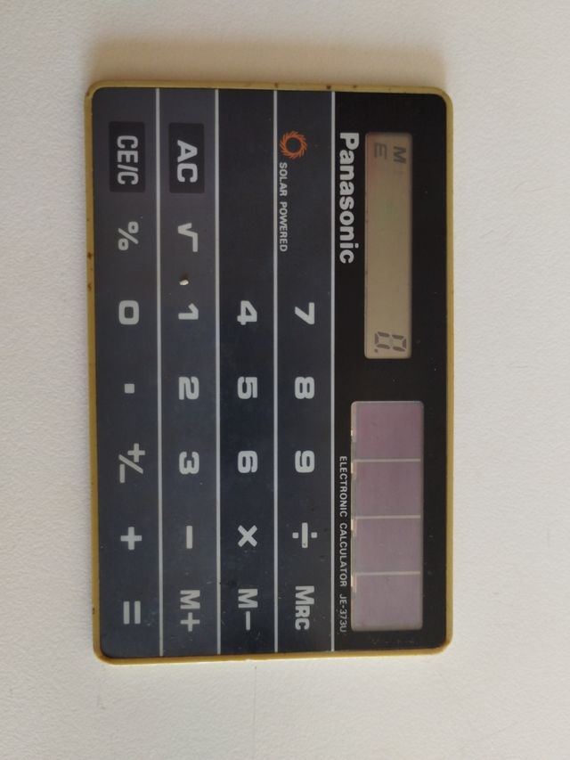 Calculadora solar vintage.