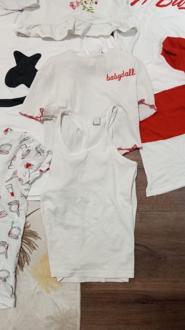 Lote de camisetas blancas