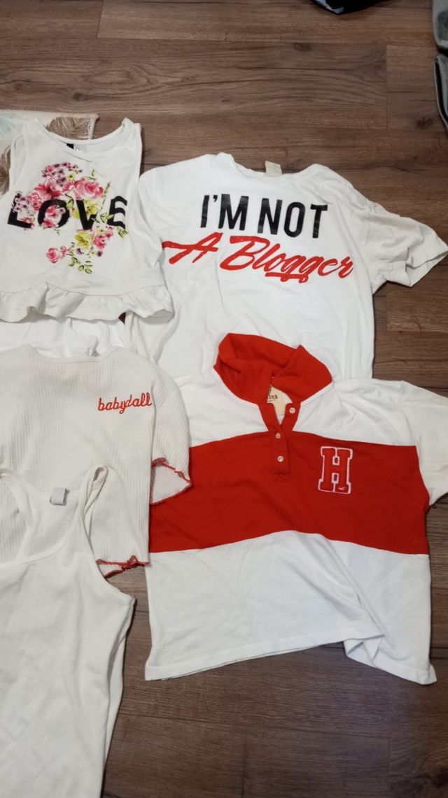 Lote de camisetas blancas