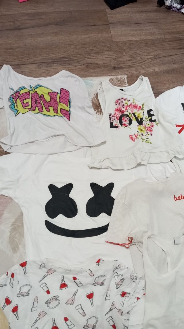Lote de camisetas blancas
