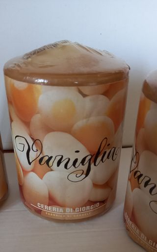 Candele vaniglia 