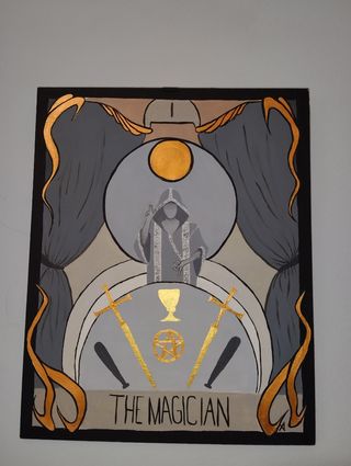 Quadro carta dei tarocchi "il mago"