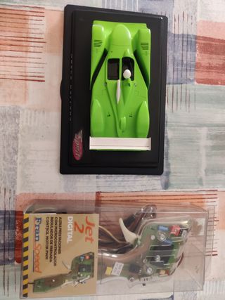 Coche y mando scalextric